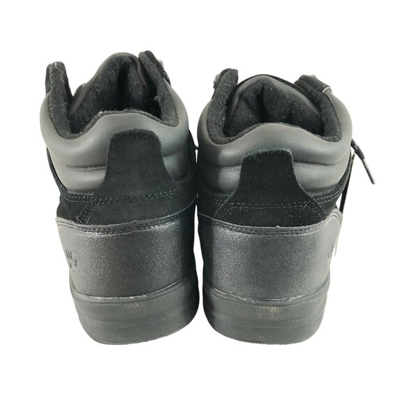 Bearpaw Mens Dominic Boots Suede Waterproof Sheepskin Insole Black Size 9 main image 4